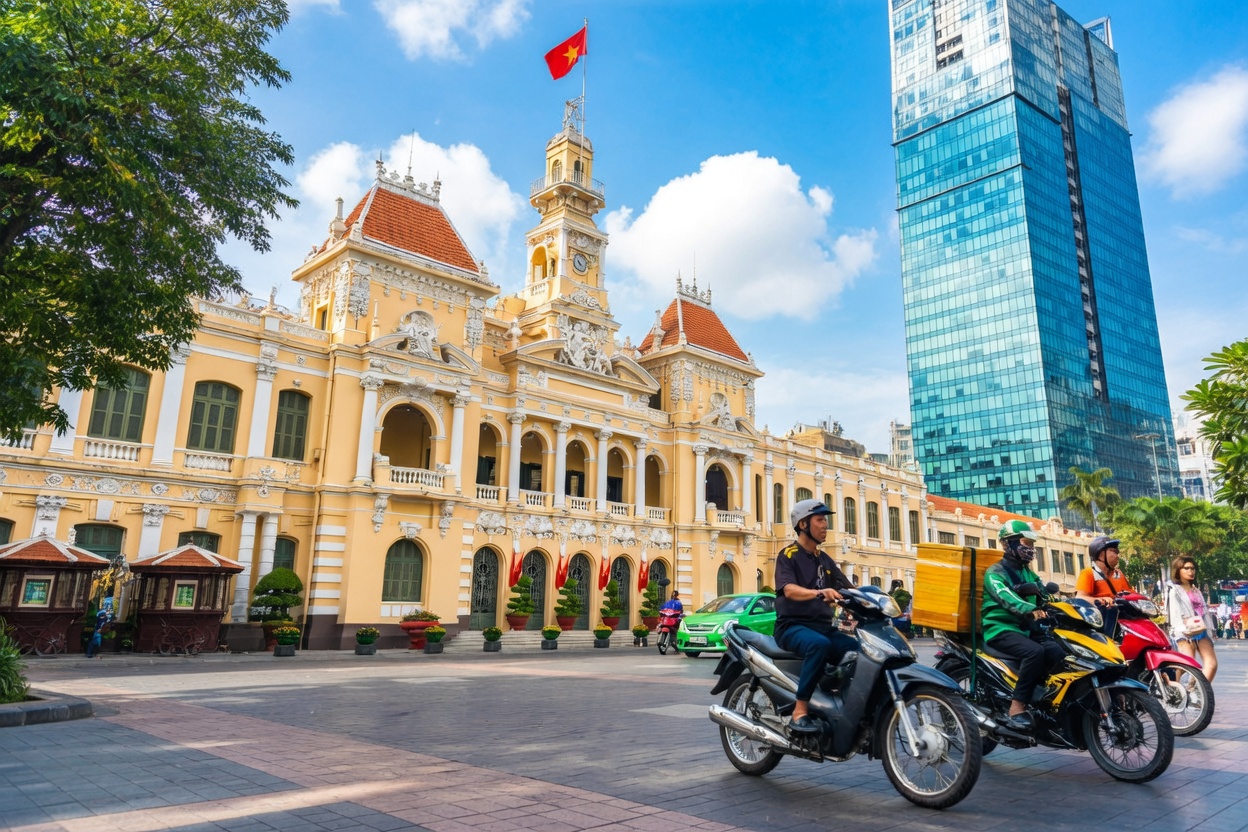 Notre-Dame Cathedral and Central Post Office in Ho Chi Minh City